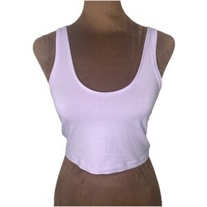 Free People Movement Hot Shot Cami Crop Tank Light Purple Size S Scoop Back